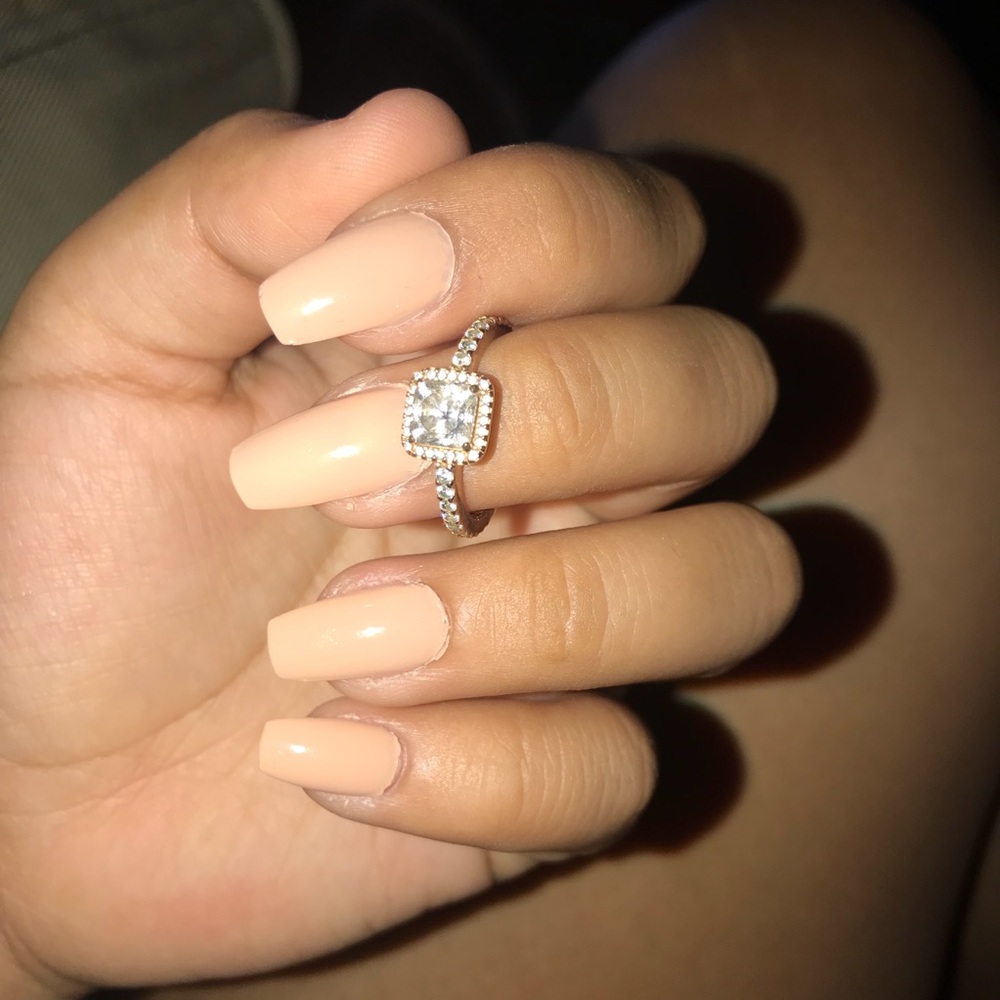 Timeless Elegance Pandora ring, Rose & Clear
